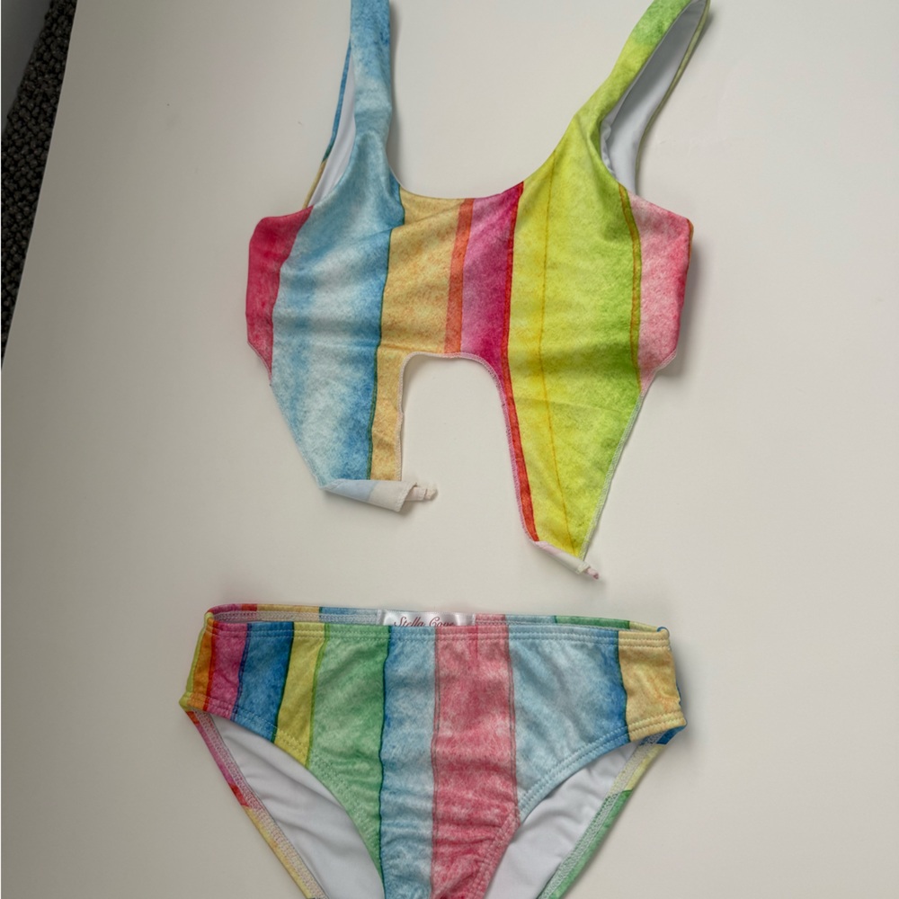 NWOT Stella Cove Multicolor Swimwear size 6 girls